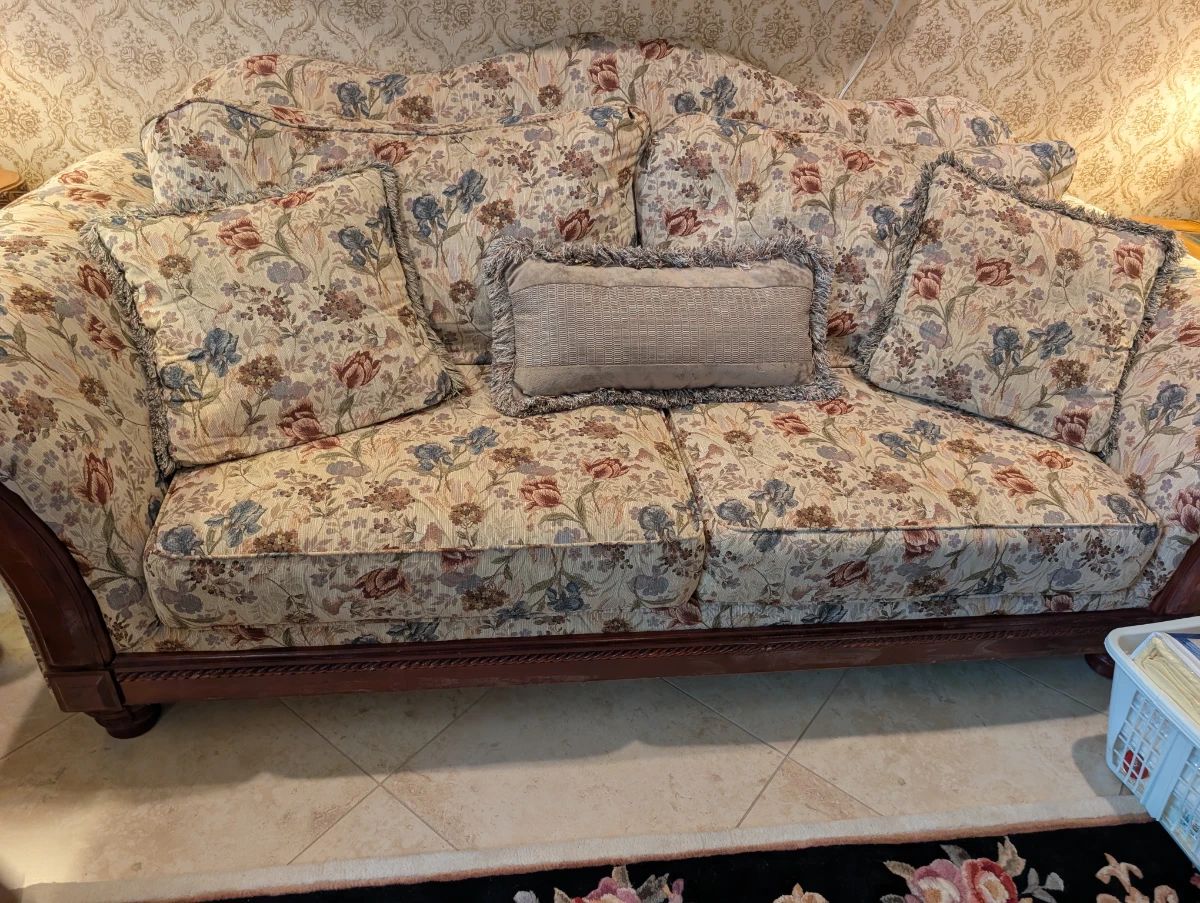 Floral Upholstery Sofa