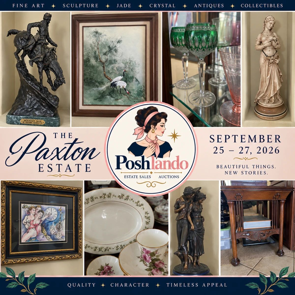 The Poshlando Art Collector’s Estate Sale - Jade • Royo • Steynovitz • Karp • Remington • Tarkay