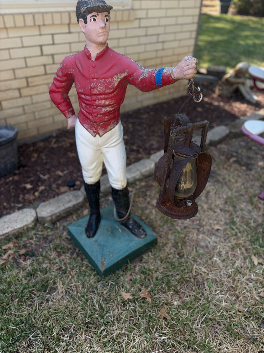 25% + NRH Hidden Nostalgic Vtg. Yard Art, Weathered Cement Statues & Charming Trellises & Trailer