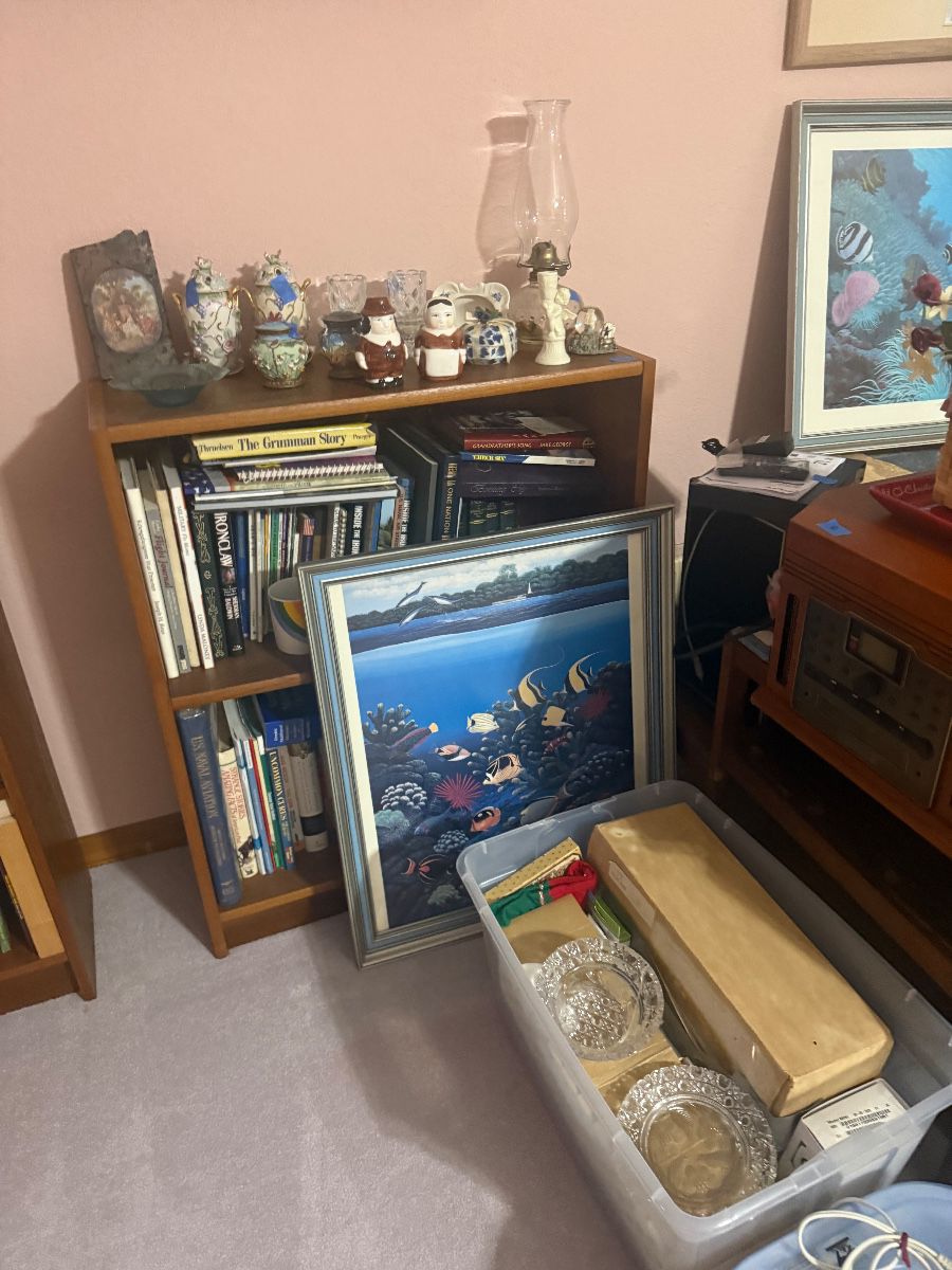 Moving to Arizona cannot take it with her!! beautiful stuff let’s help her clean it out!!! at estate sale in Melbourne, FL