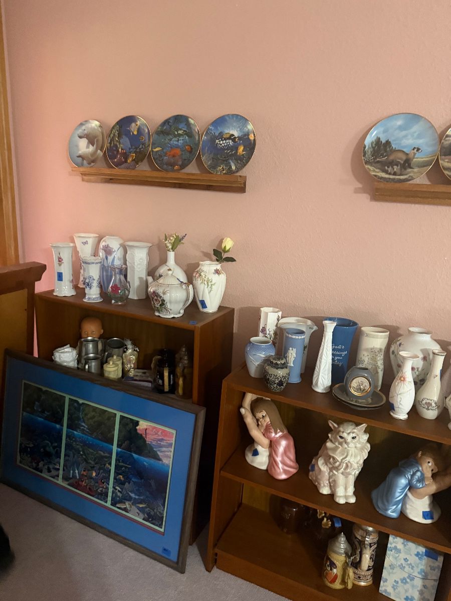 Moving to Arizona cannot take it with her!! beautiful stuff let’s help her clean it out!!! at estate sale in Melbourne, FL