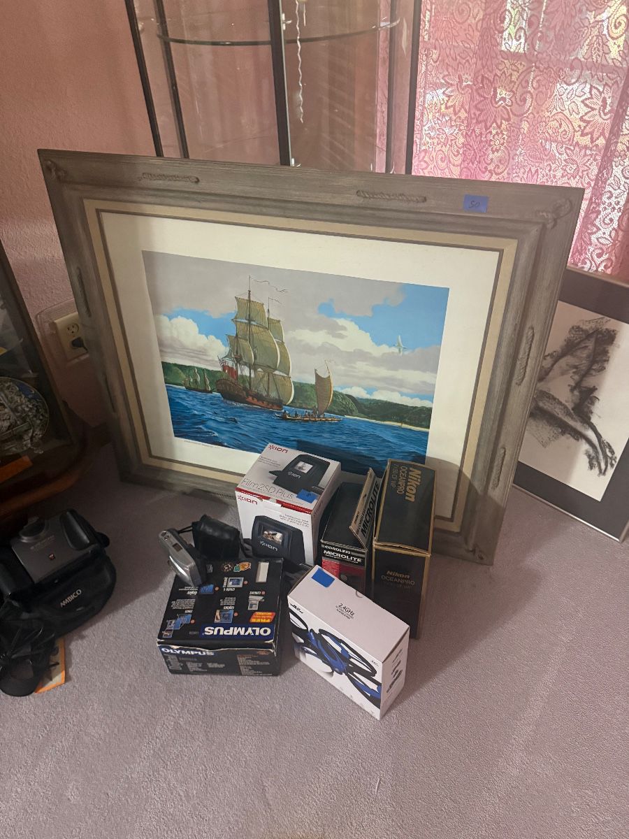 Moving to Arizona cannot take it with her!! beautiful stuff let’s help her clean it out!!! at estate sale in Melbourne, FL