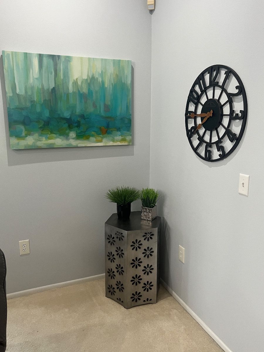 Coastal decor with modern furnishings at Palm Harbor condo