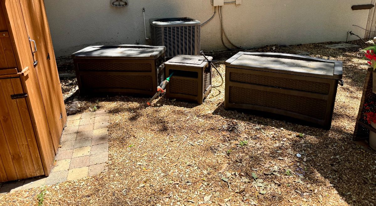 Outdoor Resin Wicker Storage Collection