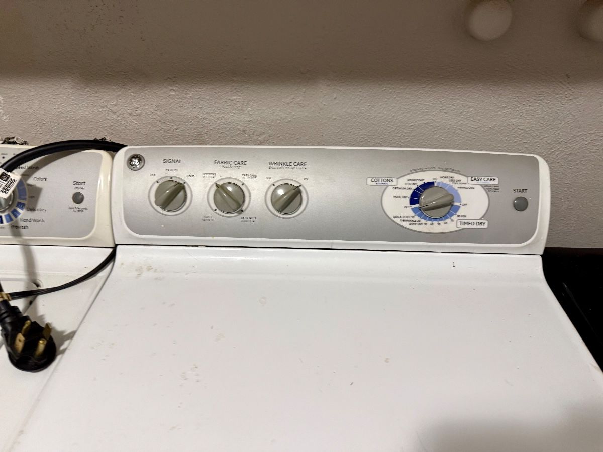 GE Washing Machine and Dryer Controls