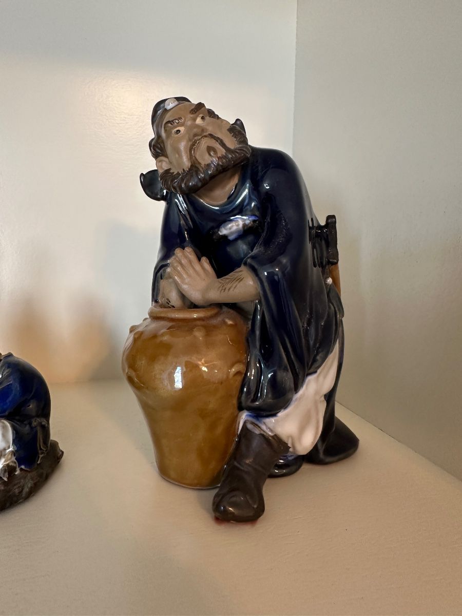 Asian Ceramic Figurine Assortment (2 Pieces)