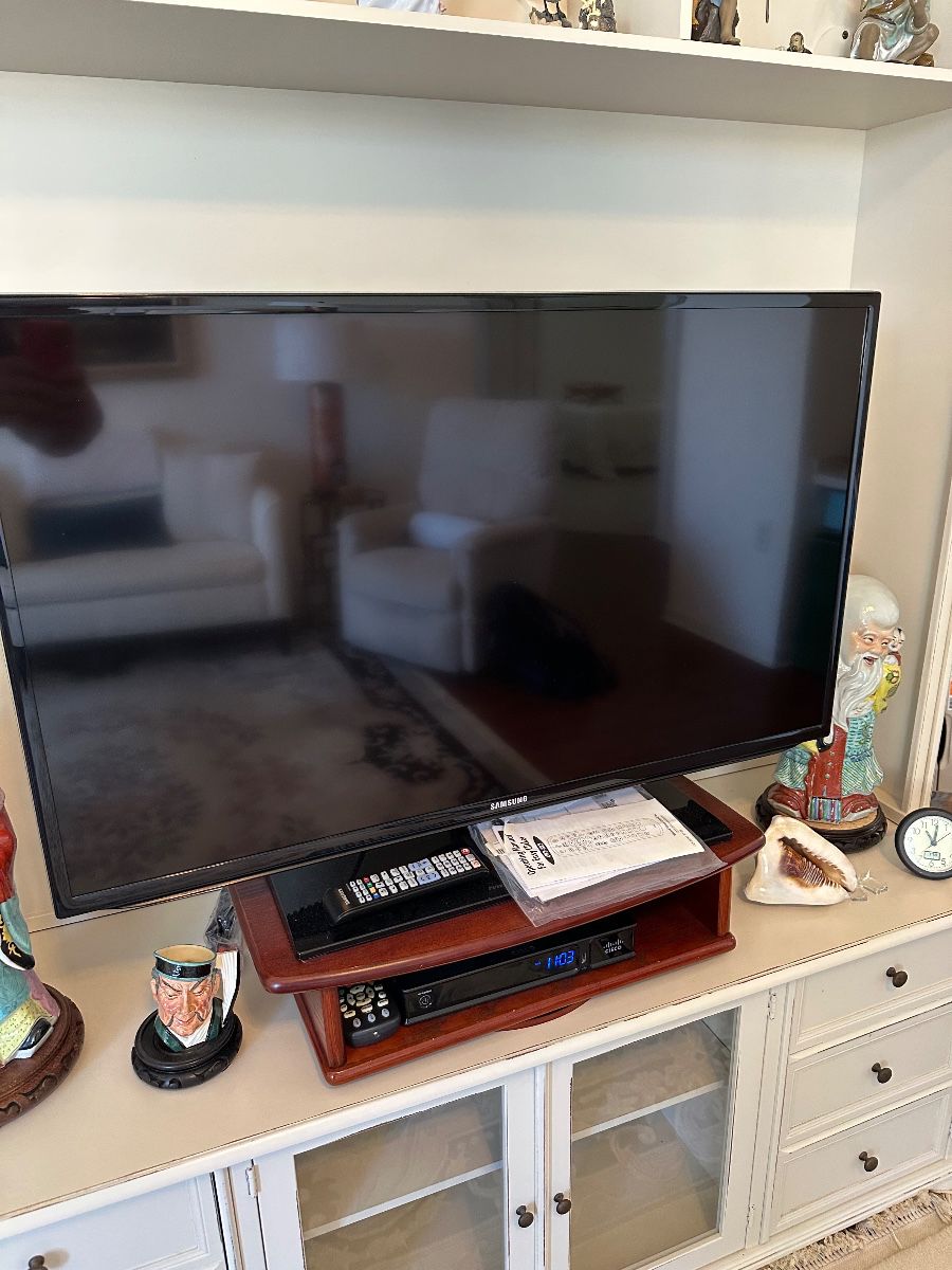 Samsung Flat Panel Television with Media Console Assortment