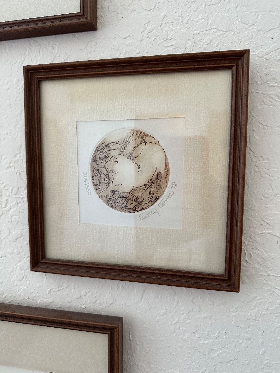 Nancy Hiemstra Rabbit Circle Limited Edition Print