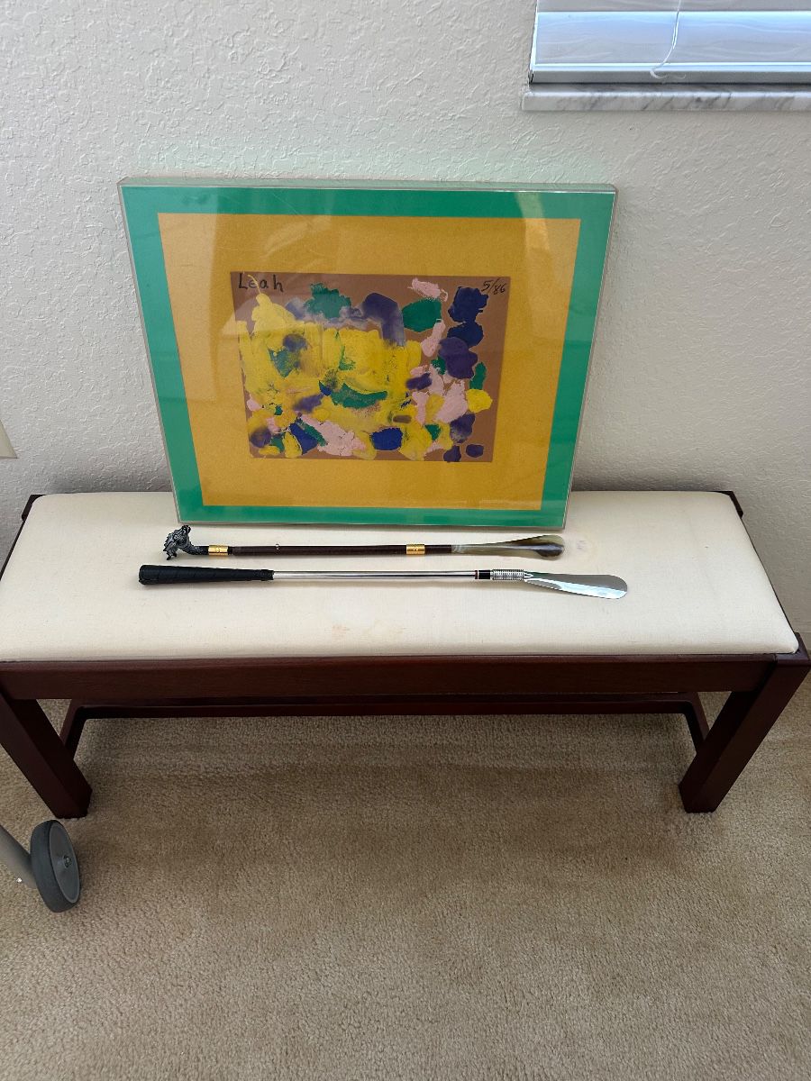 Framed Artwork and Shoe Horn Assortment