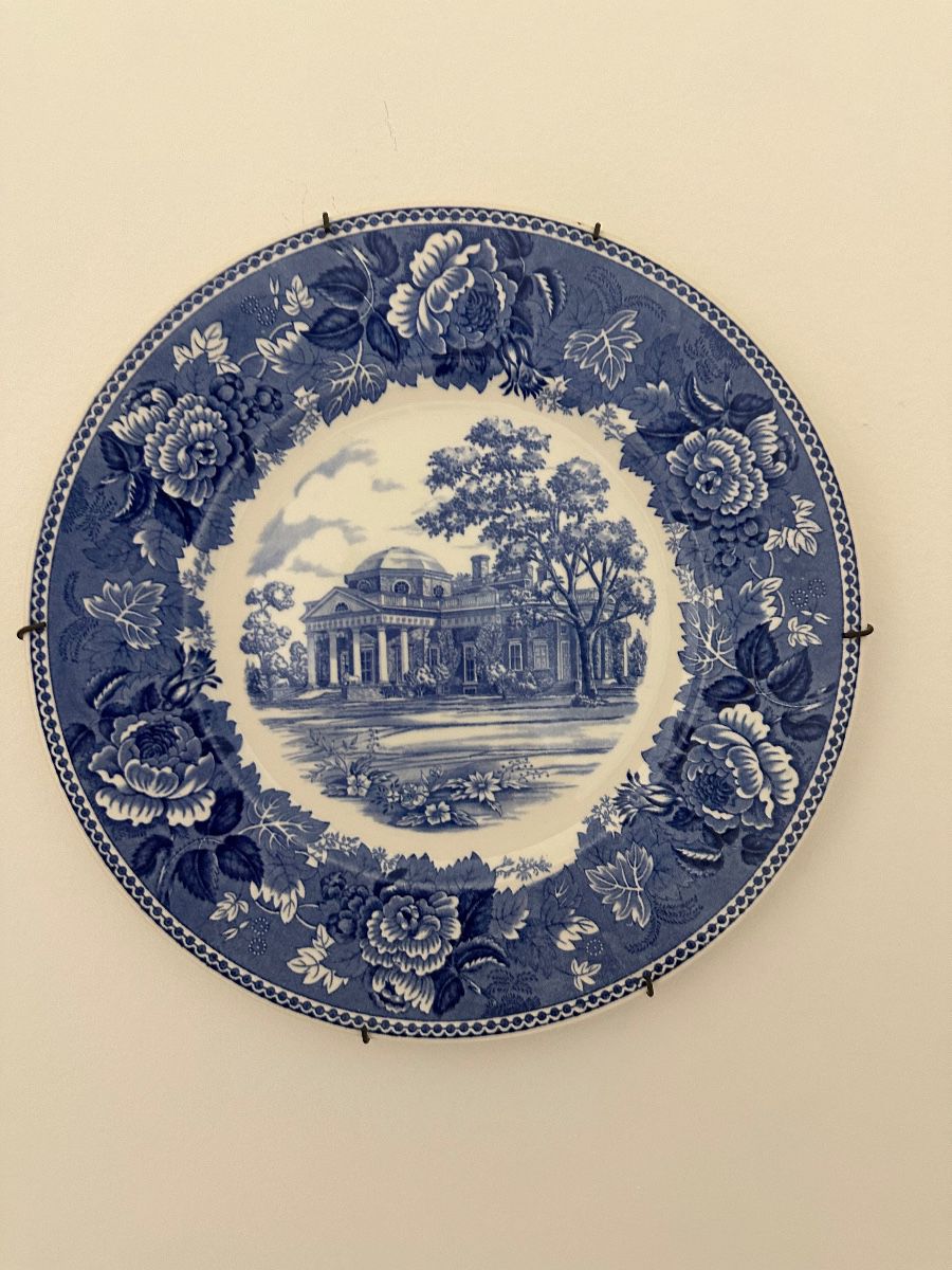 Spode Blue Transferware Scenic Plate