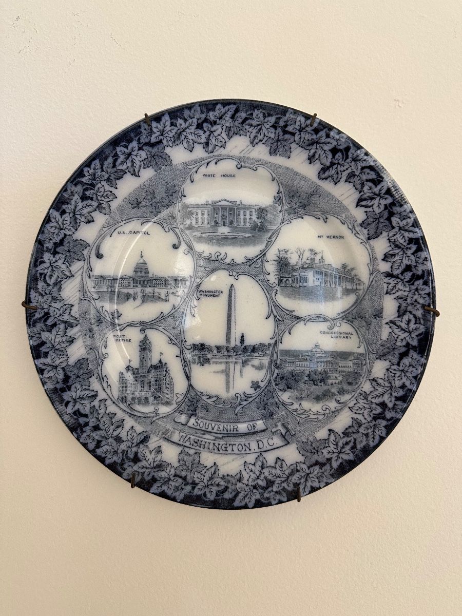 Souvenir of Washington D.C. Transferware Plate