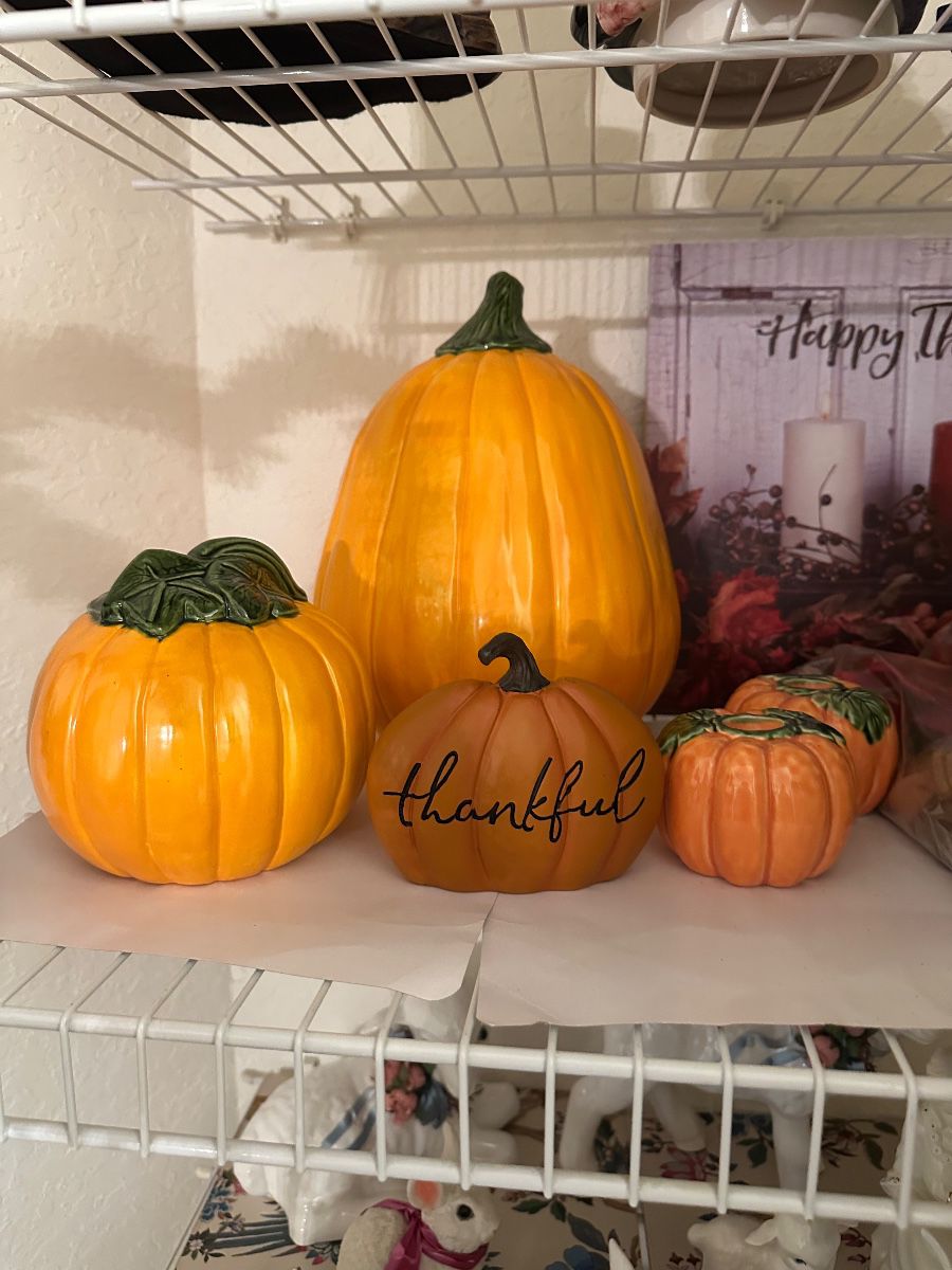 Fall Harvest Ceramic Pumpkin Assortment
