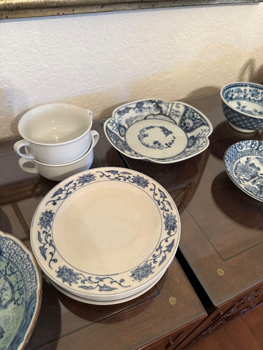 Asian Blue & White Porcelain Assortment