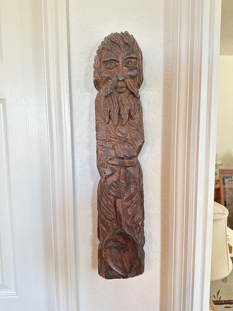Carved Wood Folk Art Figure