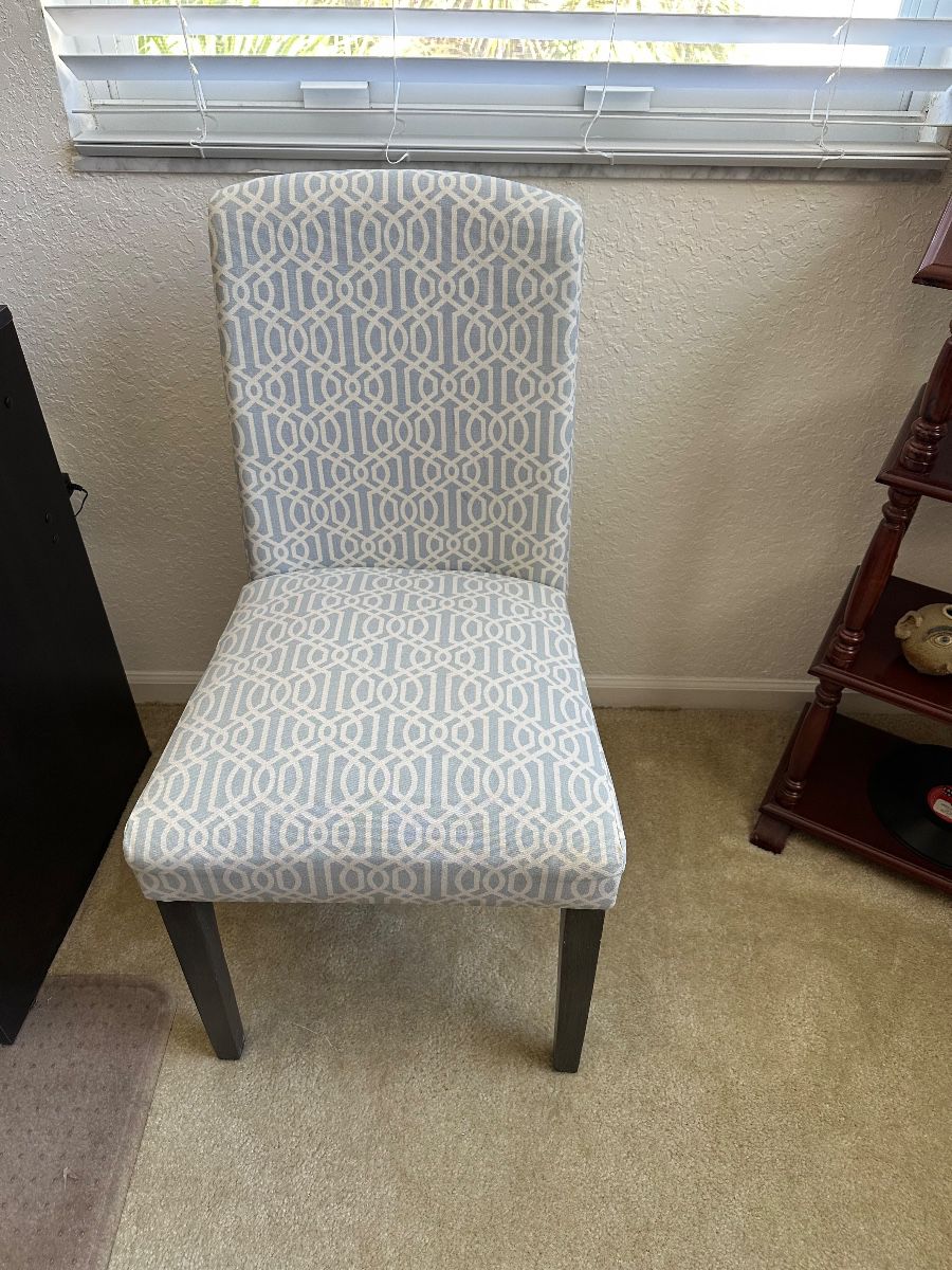 Geometric Upholstered Dining Chair