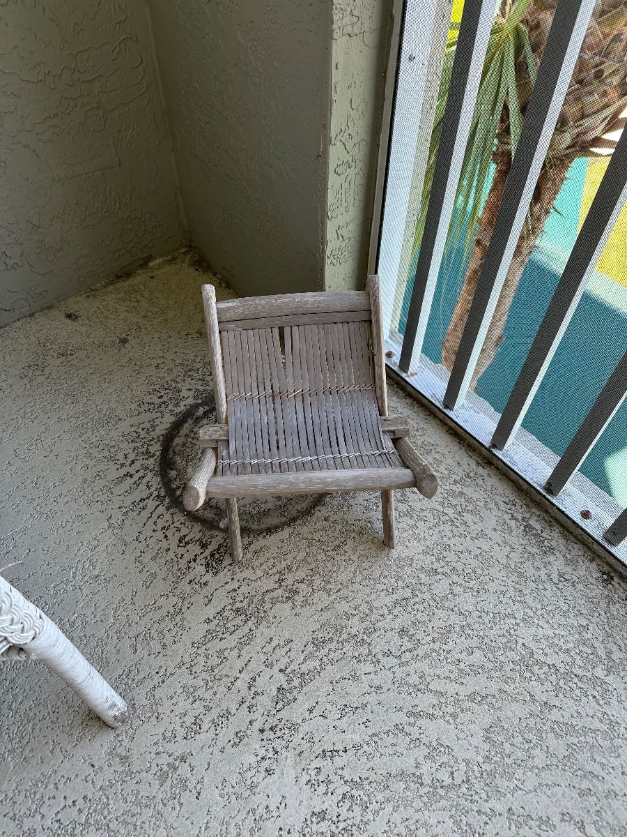 Rustic Woven Lounge Chair