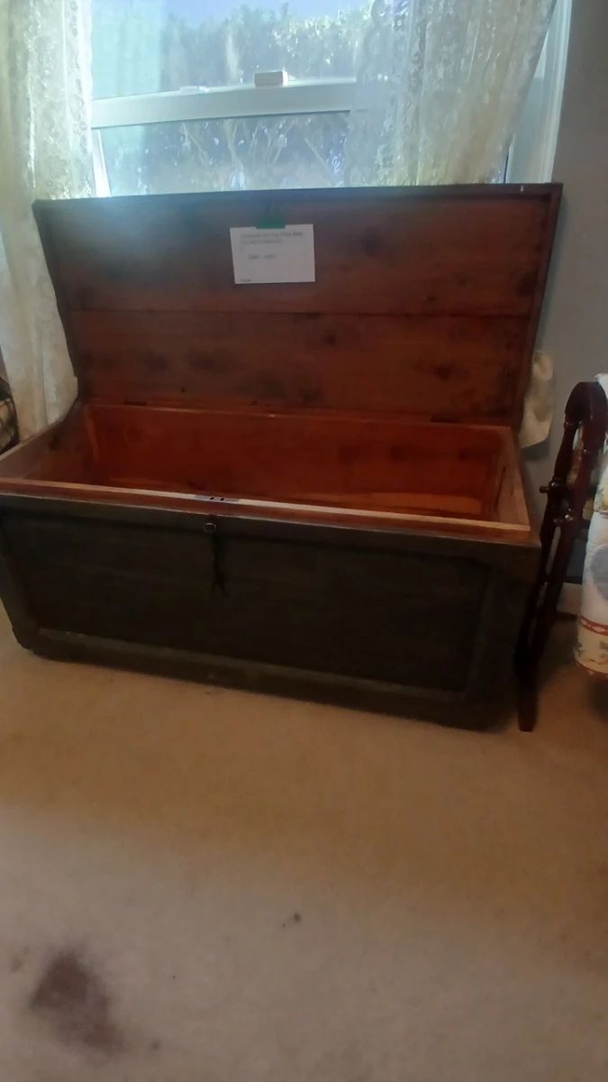 Antique Cedar Hope Chest Blanket Box