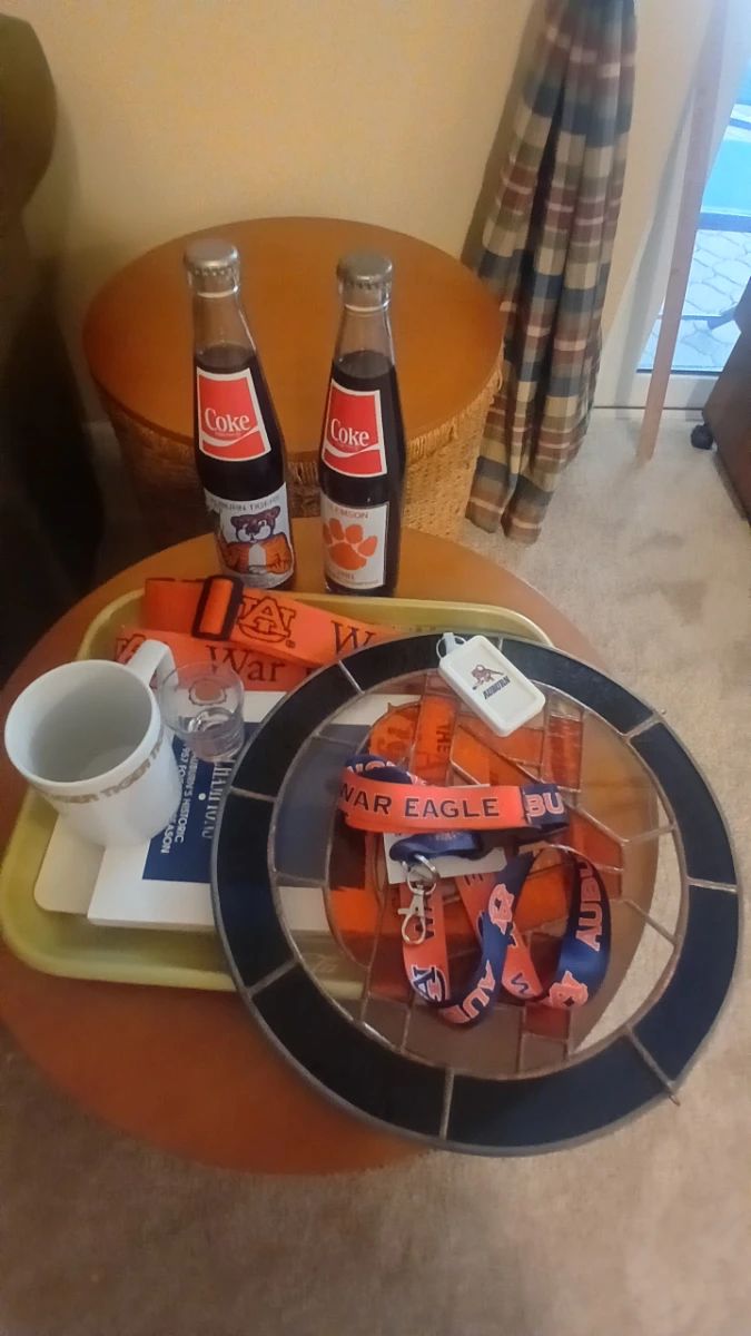Auburn & Clemson Collectibles Lot with Coca-Cola