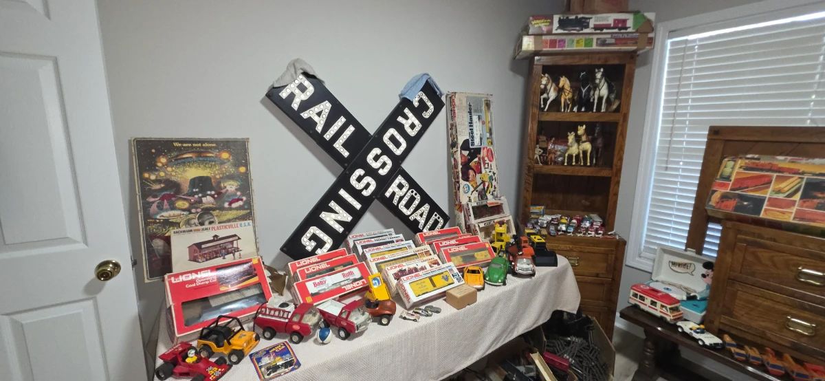 Beautiful Beginnings Estate Sales is in Sugar Hill!  Old Toys, Wurlitzer, House is PACKED!