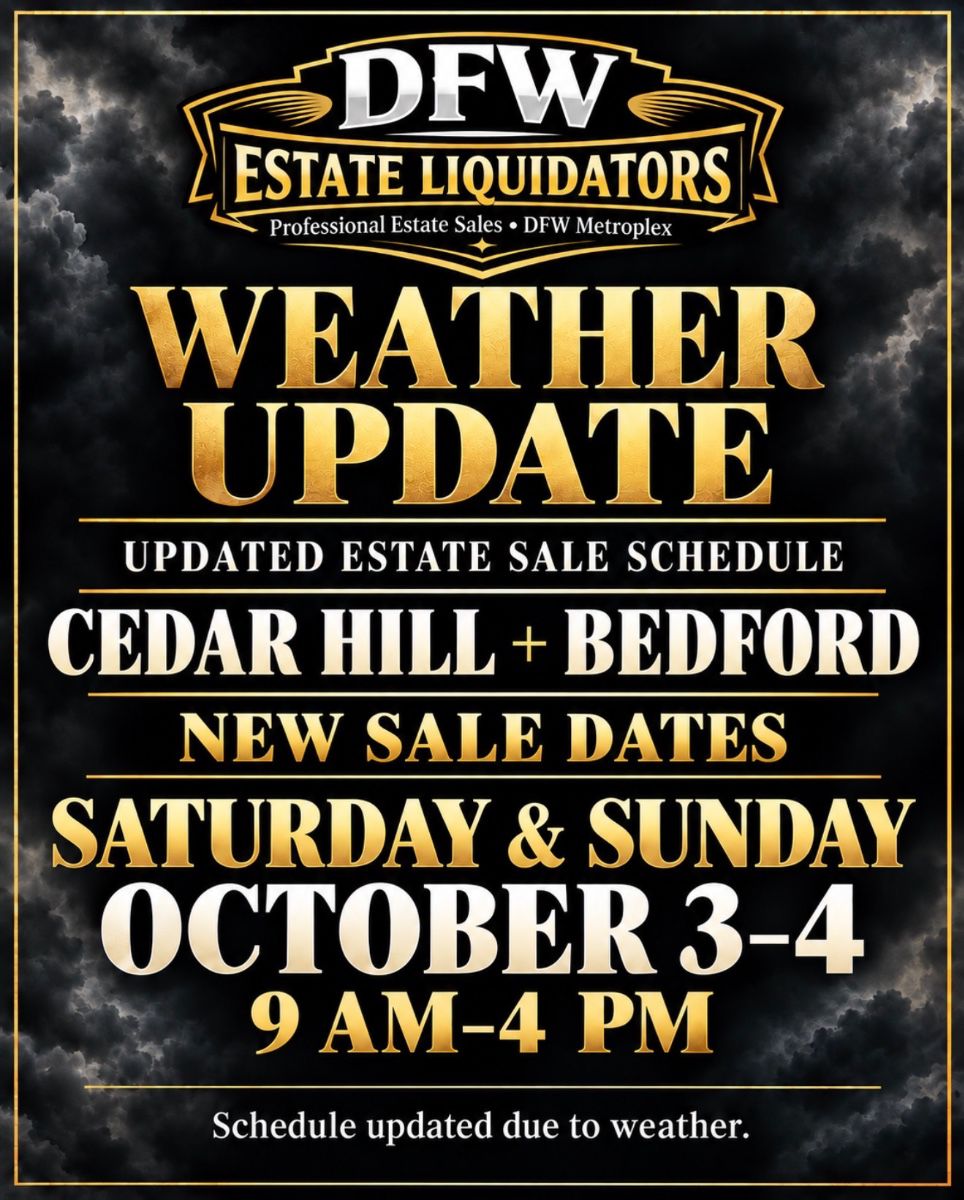 ~Incredible Cedar Hill (Joe Pool Lake) Estate Sale! More info coming soon!