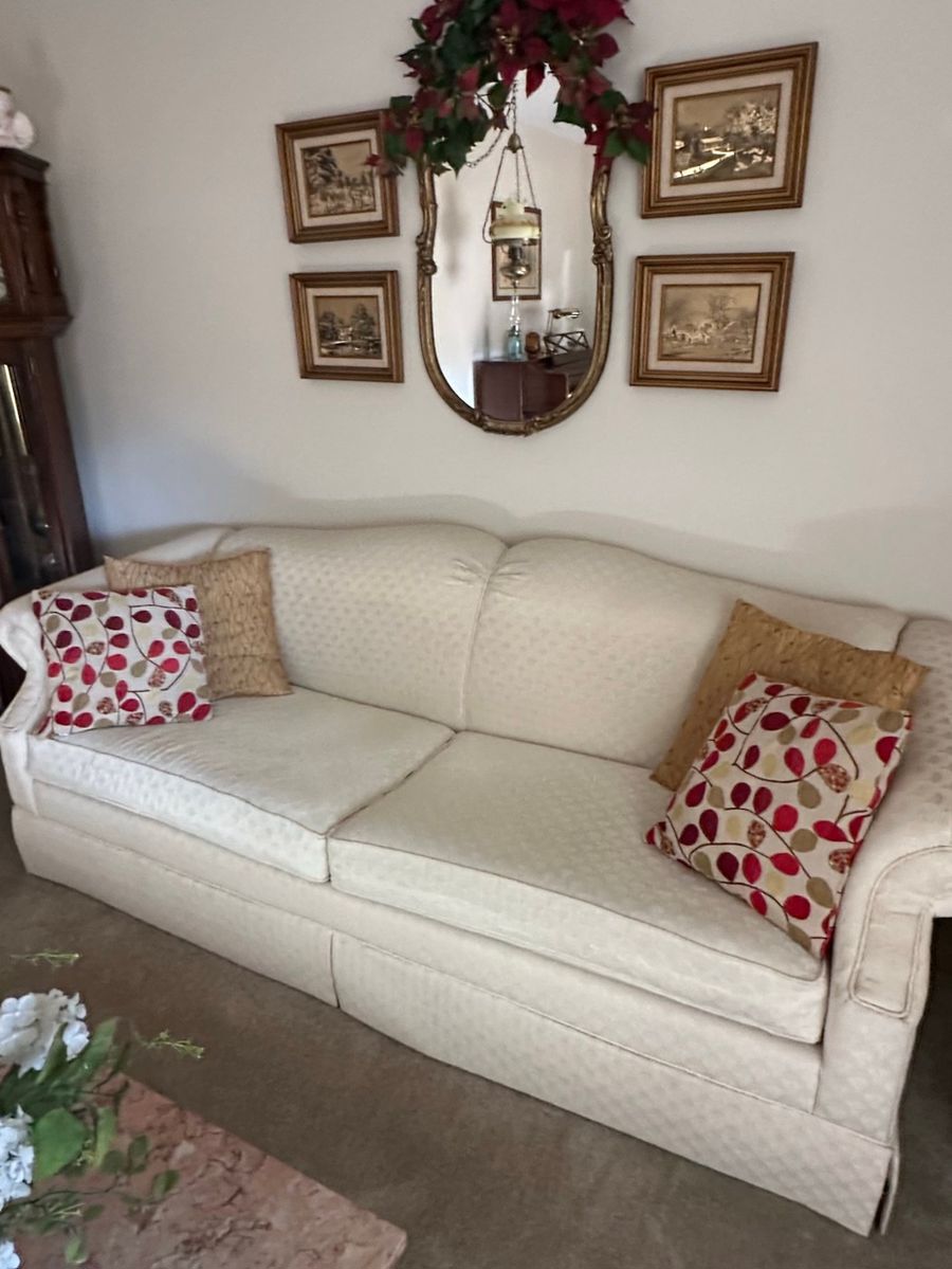 Upholstered Sofa with Decorative Accent Group