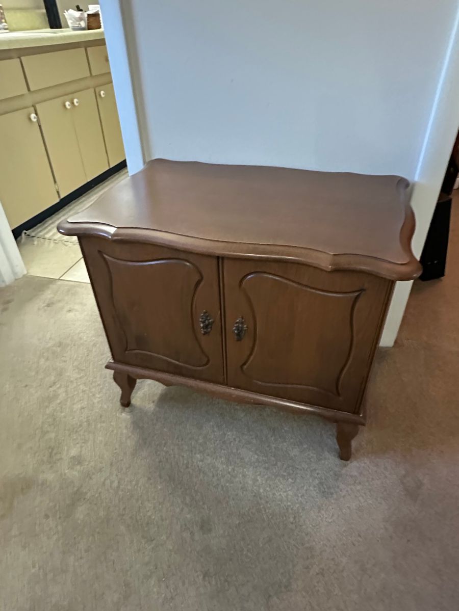 Vintage Two-Door Accent Cabinet