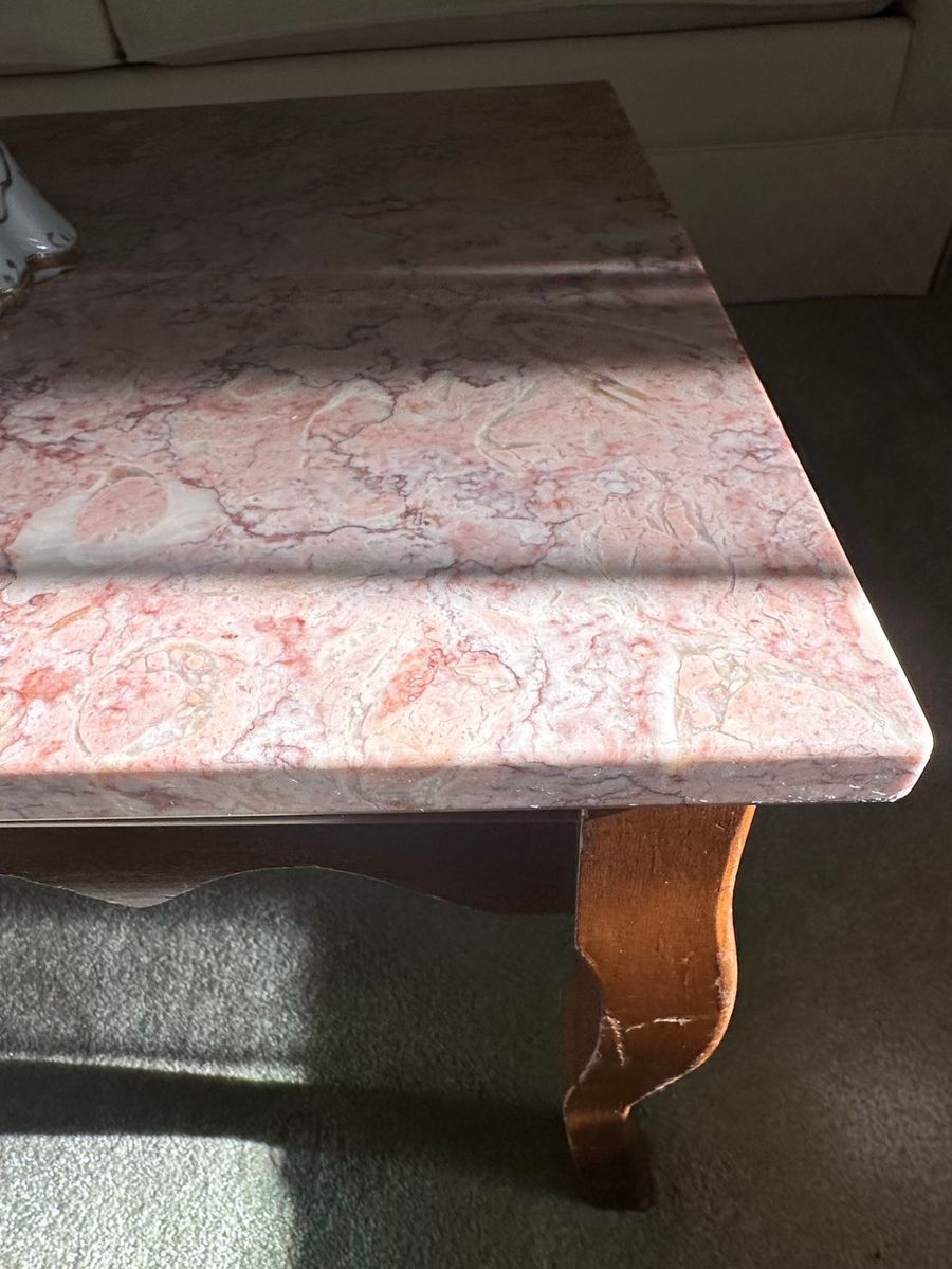 Vintage Marble Top Coffee Table