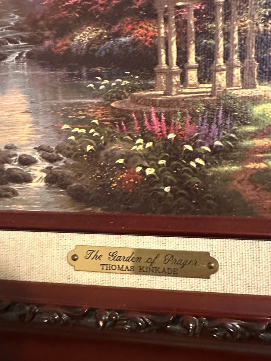Thomas Kinkade "The Garden of Prayer" Candlelight$et$hm Art Print
