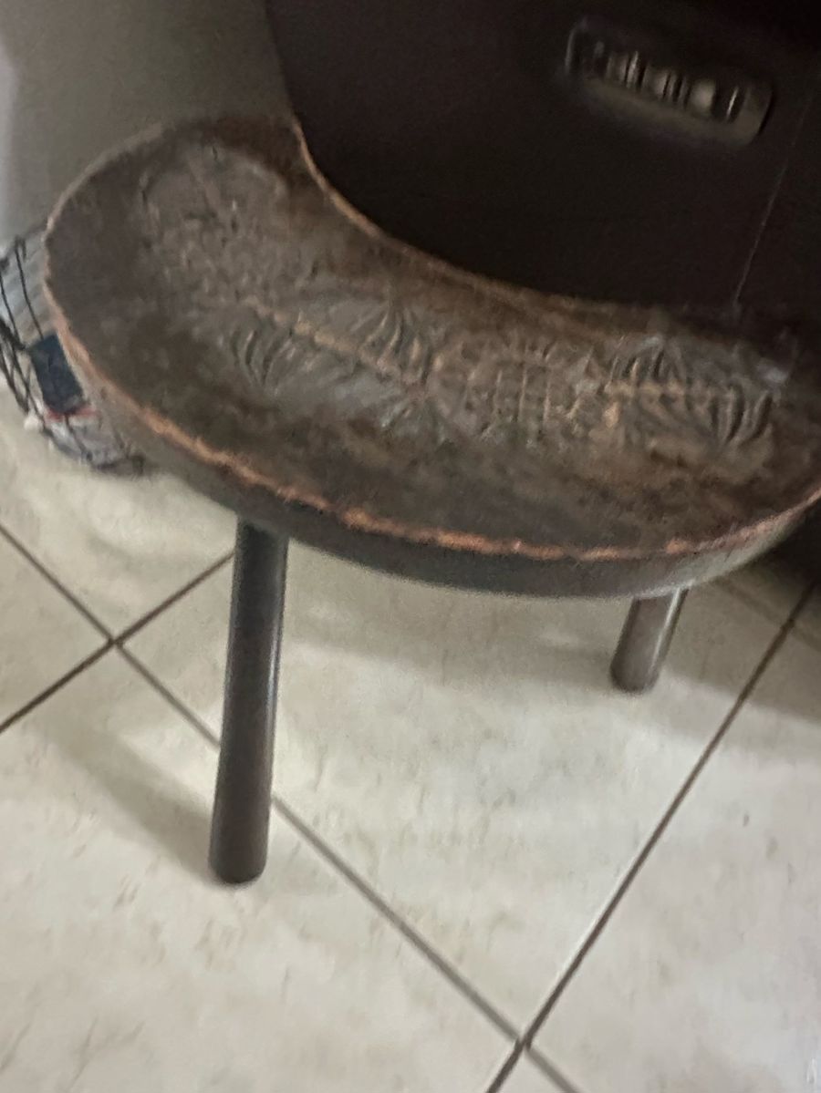 Carved Wooden Stool