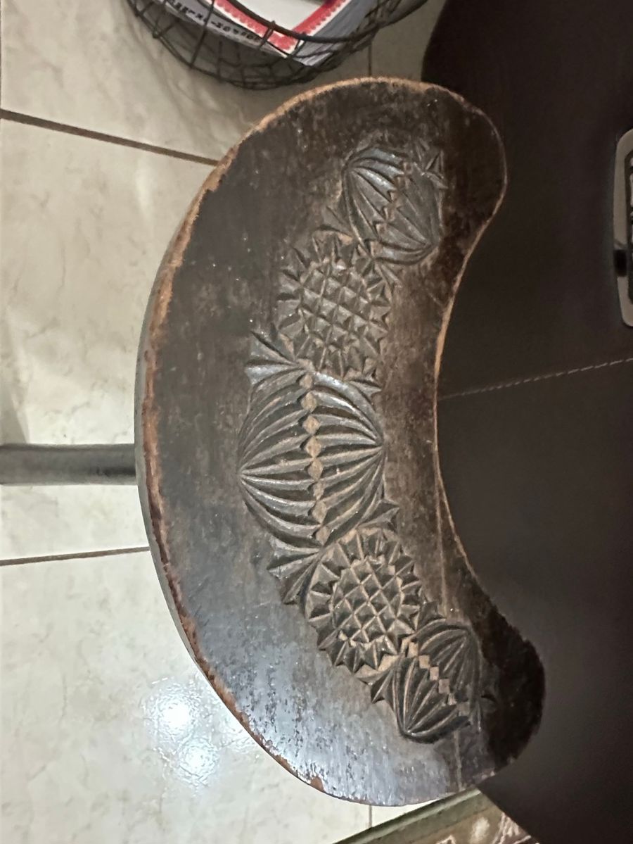 Antique Carved Wooden Fruit Mold