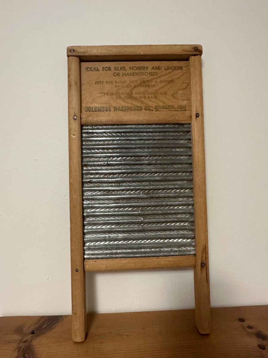 Columbus Washboard Co. Portable Washboard