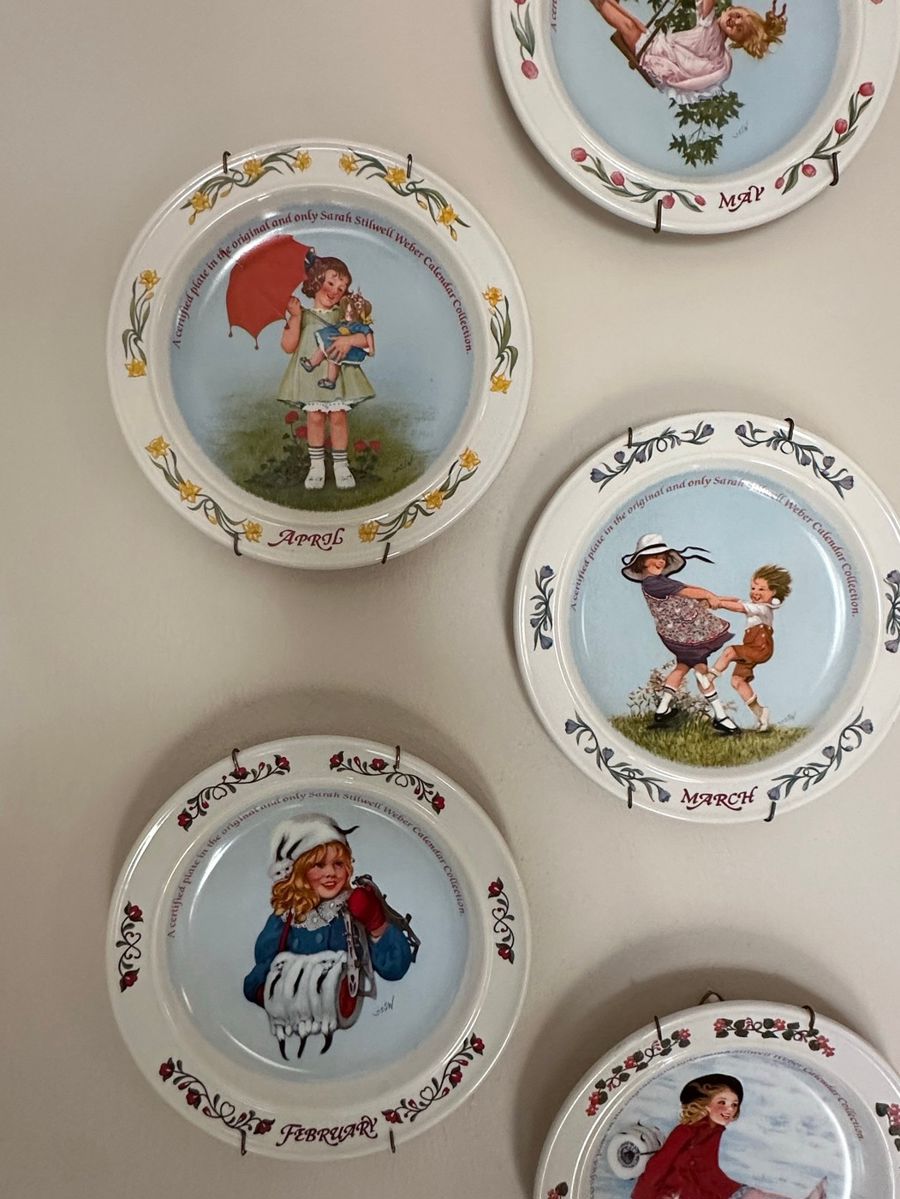 Sarah Stilwell Weber Calendar Plates Collection