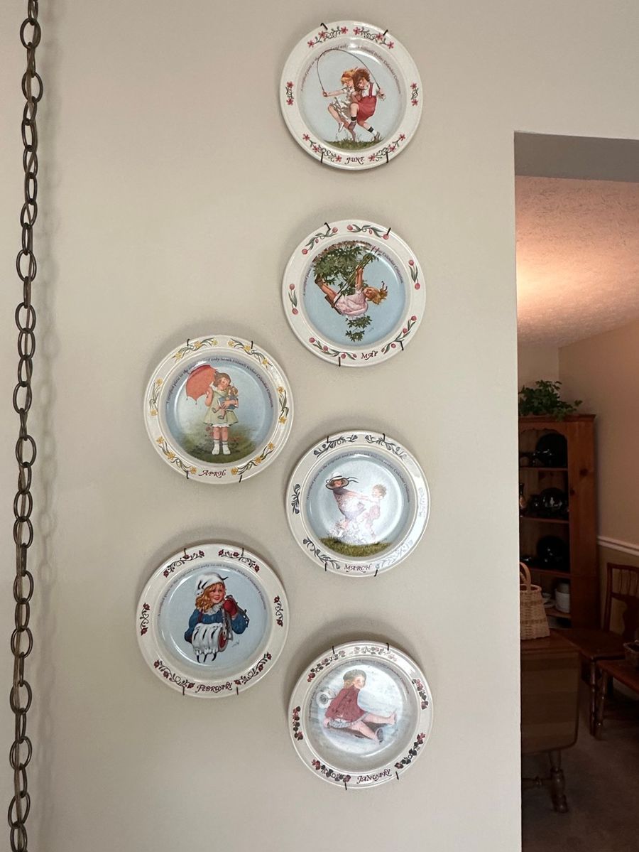 Collection of Norman Rockwell Children's Calendar Plates