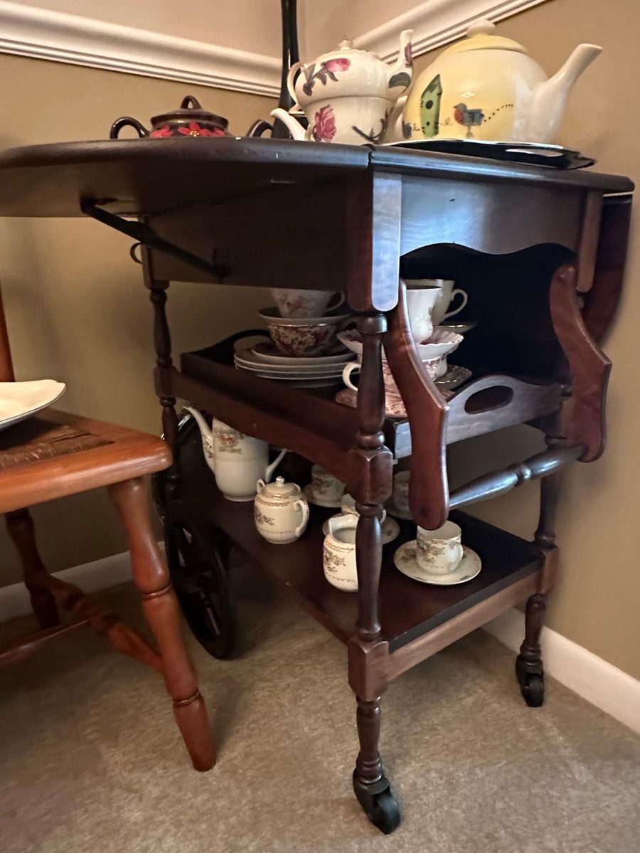 Vintage Tea Cart Assortment