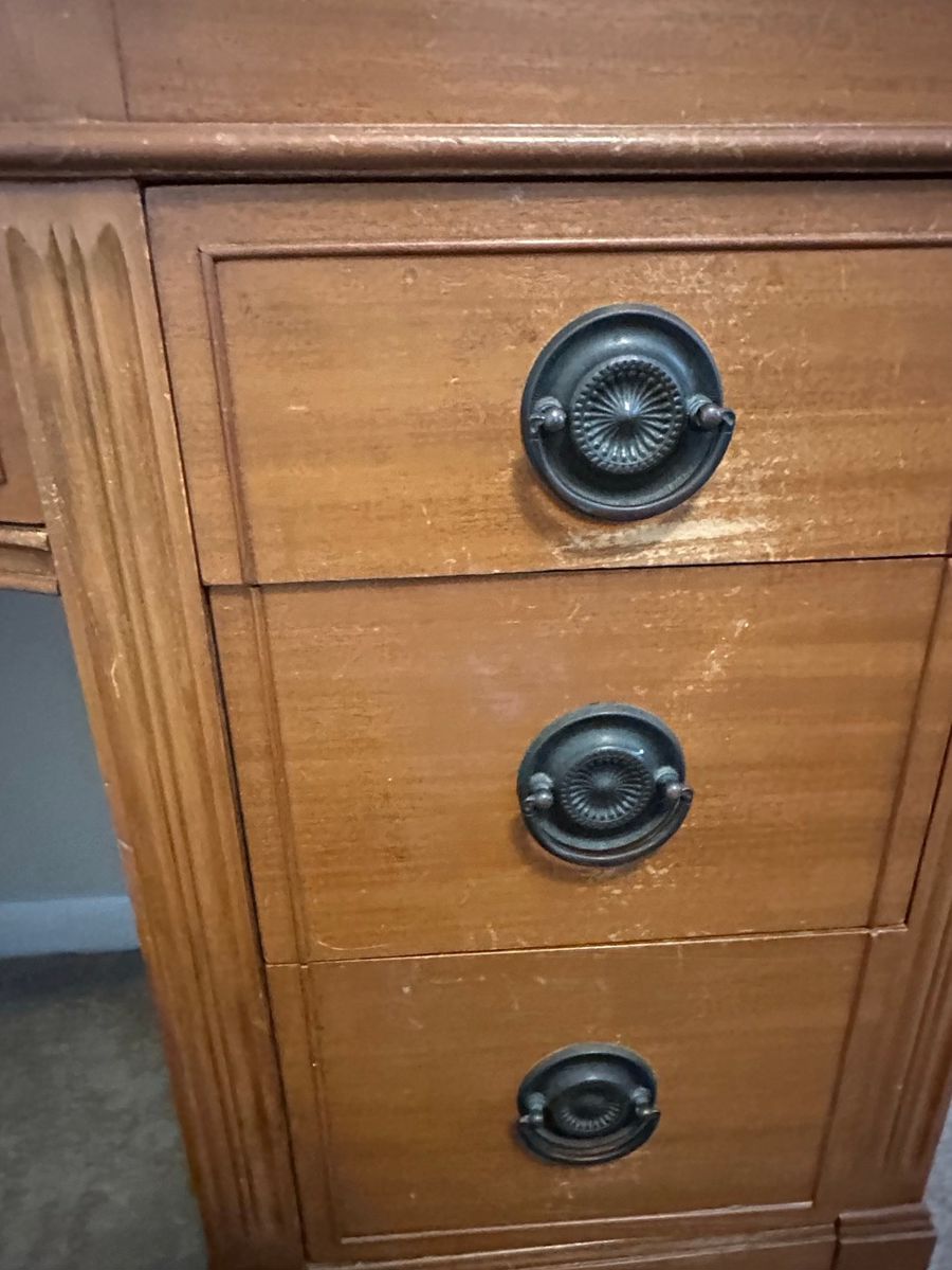 Vintage Wood Dresser with Ornate Drawer Pulls