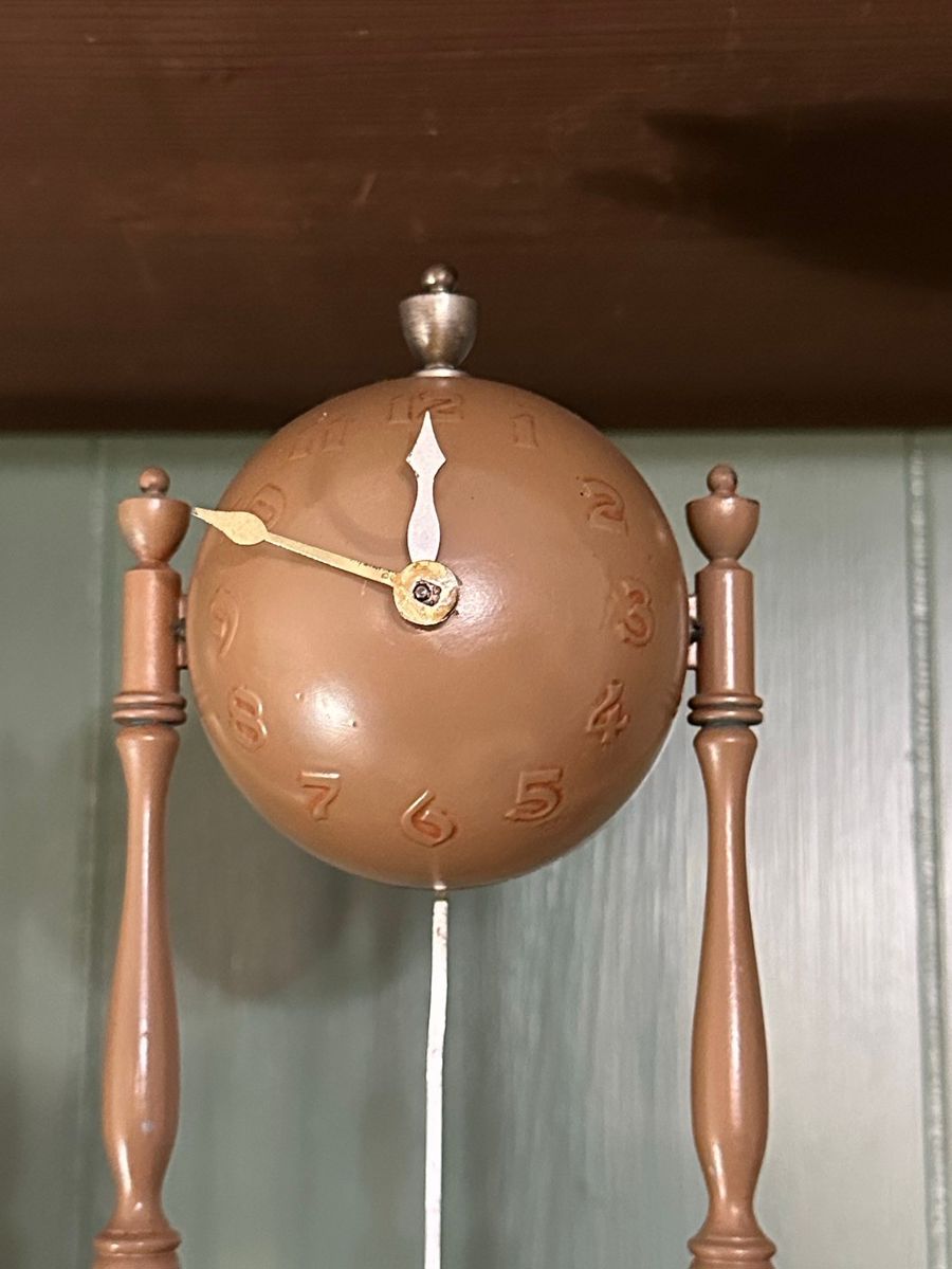 Vintage Spherical Face Pendulum Clock