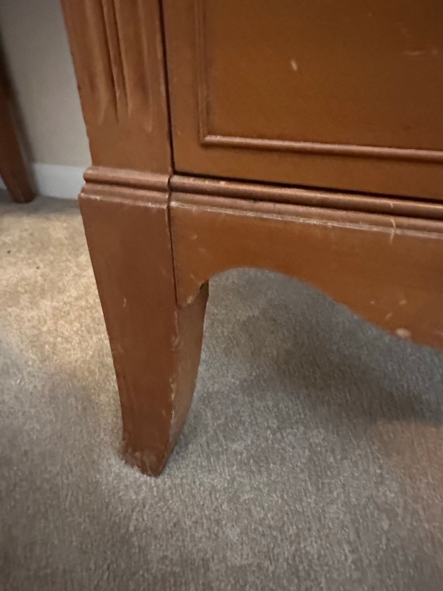Vintage Wood Dresser Drawer Pedestal