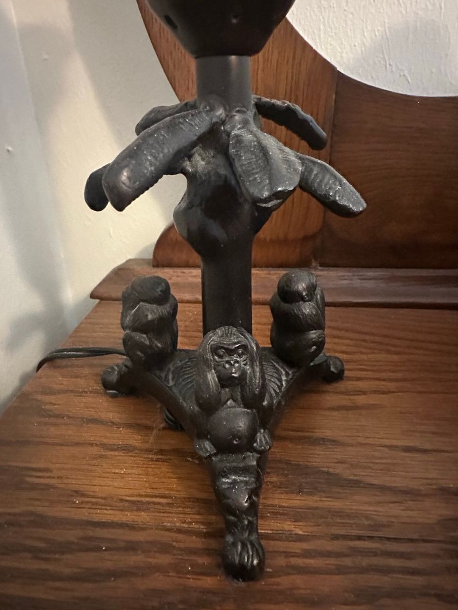 Vintage Monkey Figural Table Lamp Base