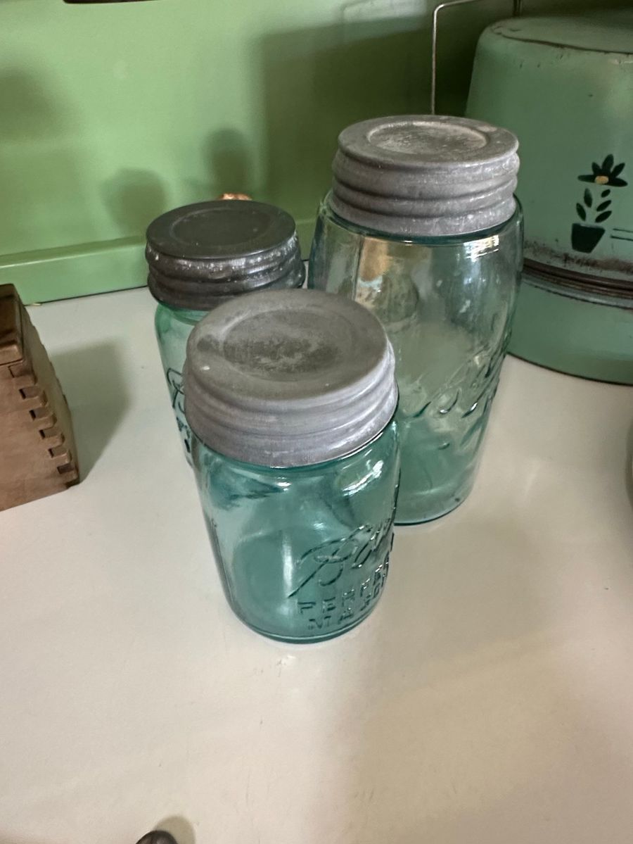 Ball Perfect Mason Aqua Blue Glass Jars Collection