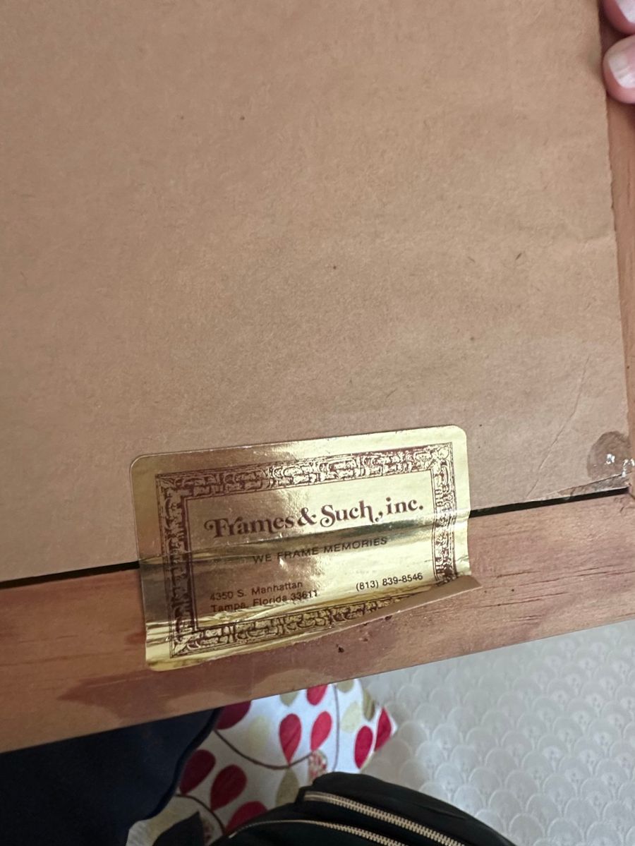 Frames & Such Inc Custom Framing Label