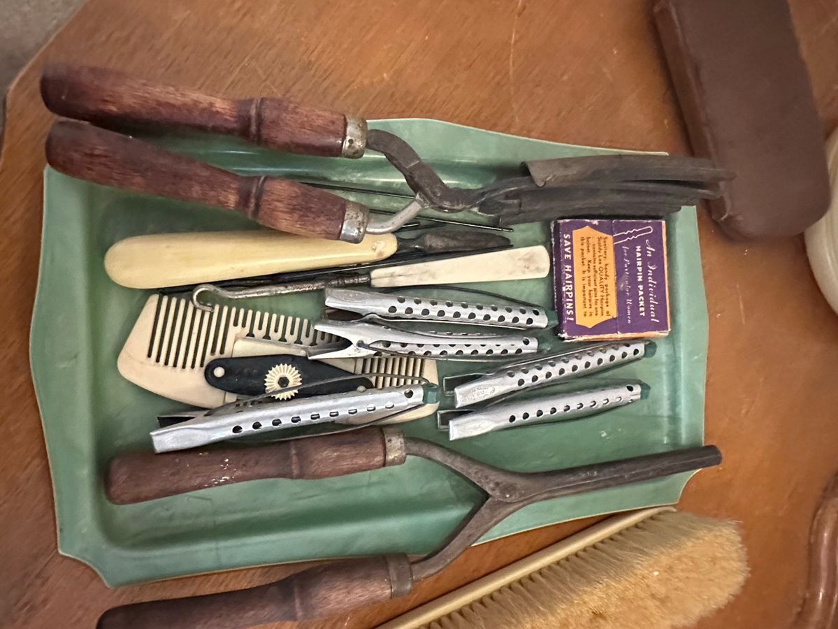 Vintage Hair Styling Tools Assortment