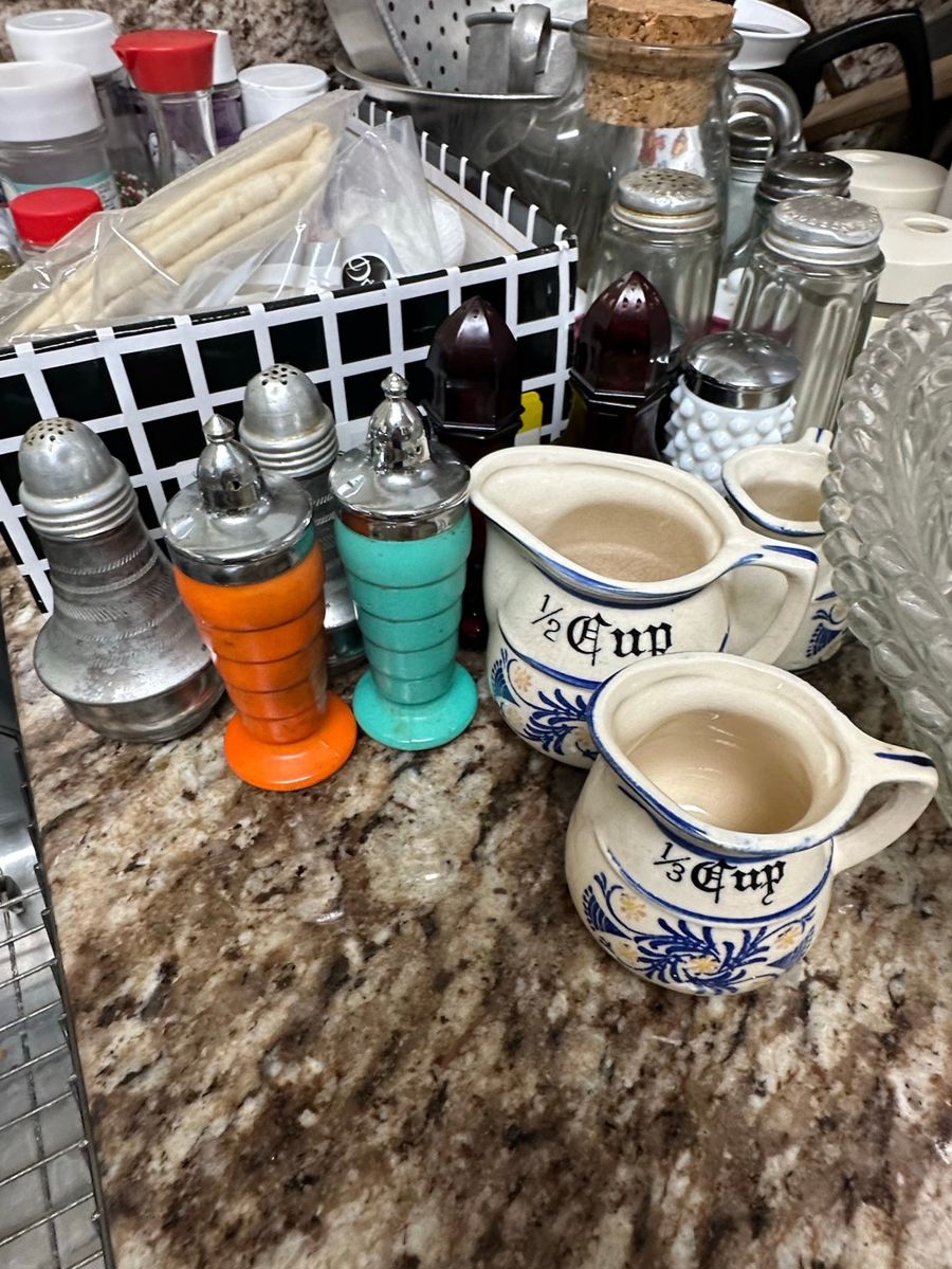 Vintage Kitchen Condiment Assortment