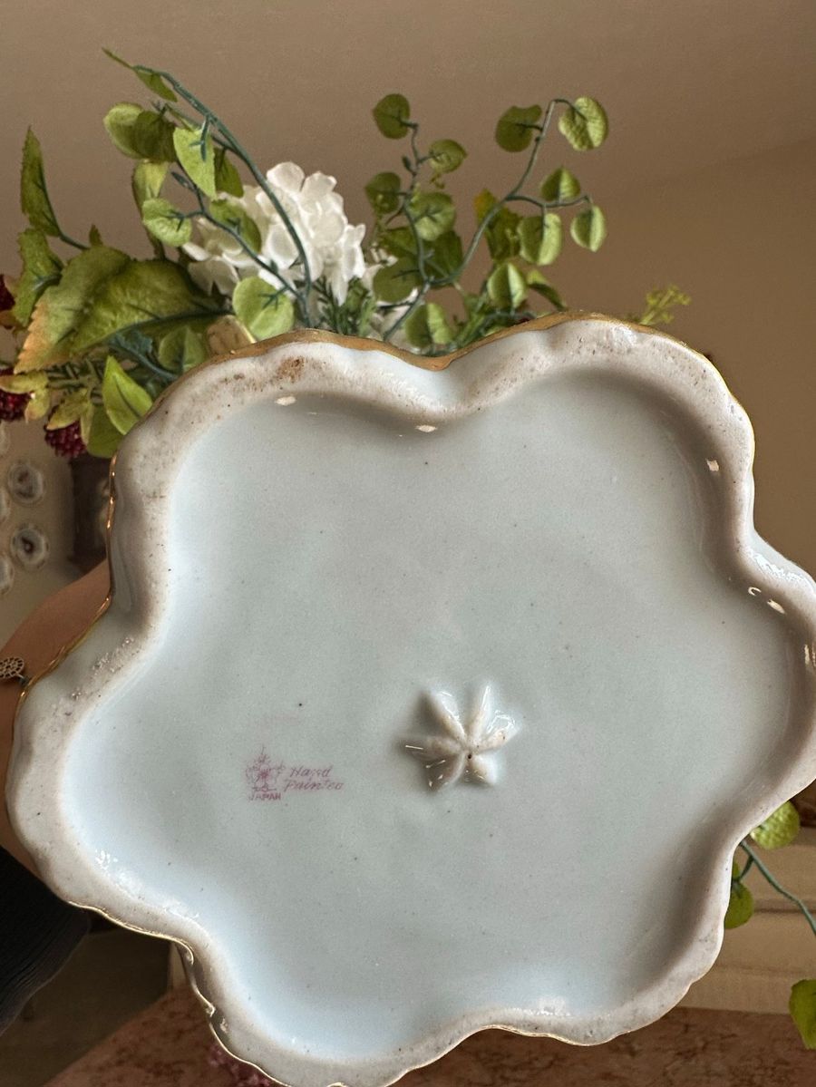 Hand Painted Japanese Porcelain Vase