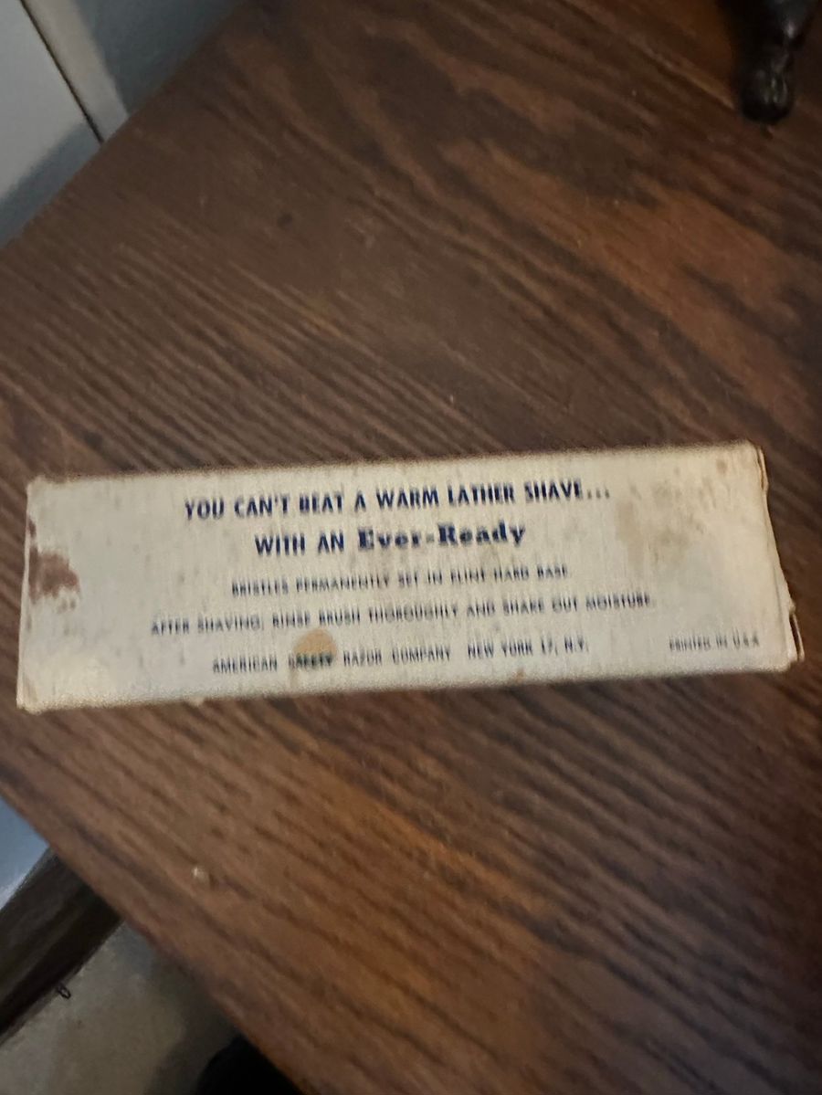 Ever-Ready Shaving Brush Box