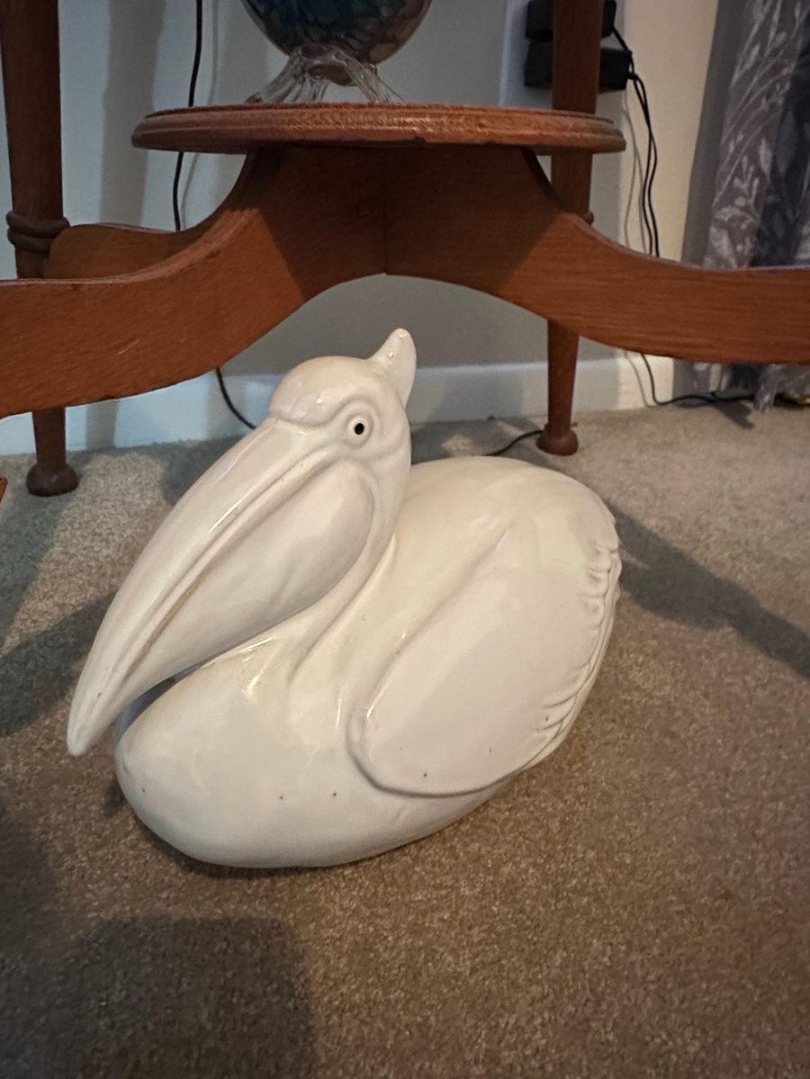 Mid-Century Ceramic Pelican Figurine