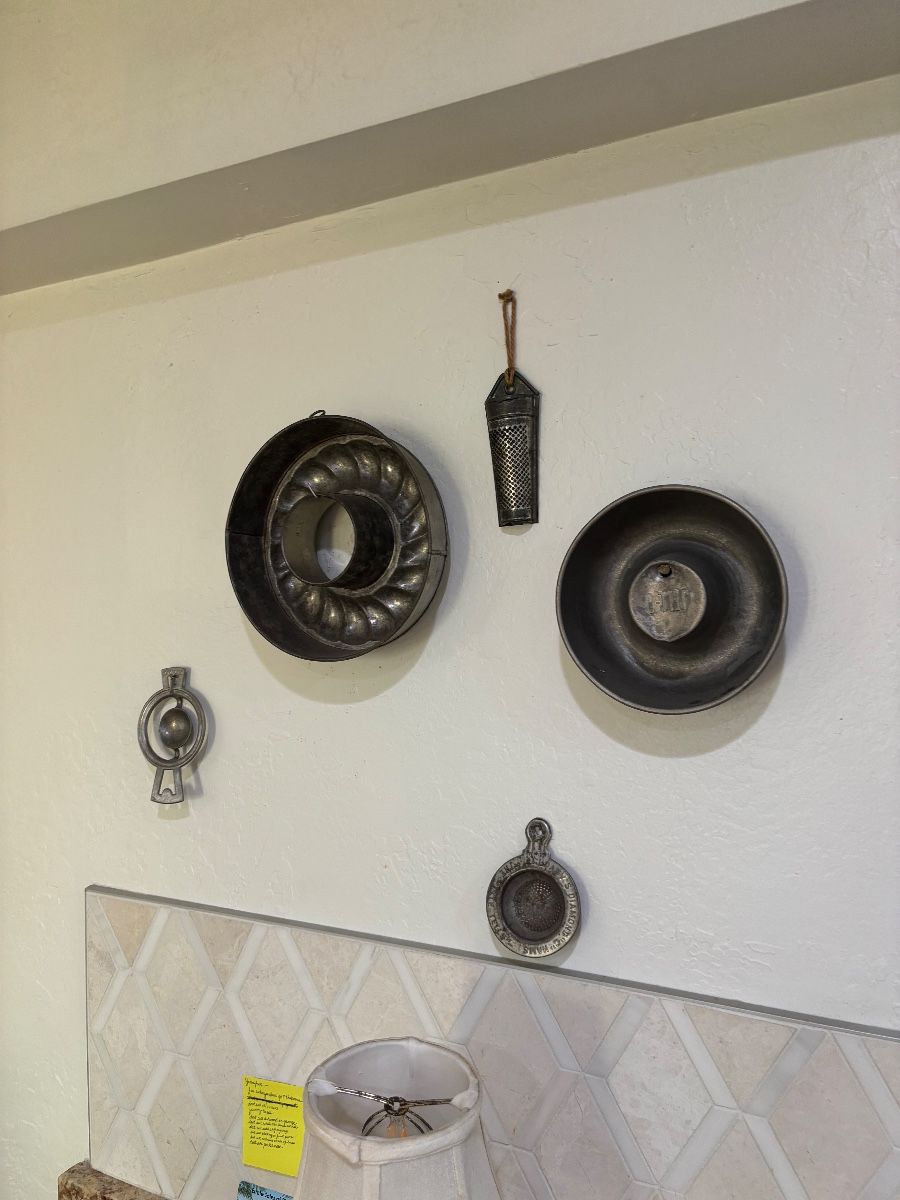 Vintage Baking Molds & Kitchenalia Wall Decor Lot