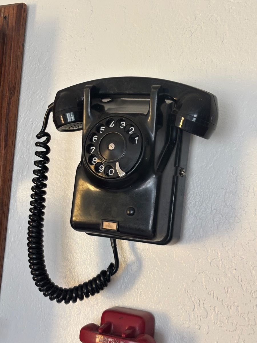 Vintage Rotary Dial Wall Telephone