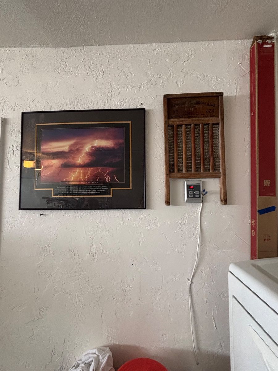 National Washboard Co. Washboard with Lightning Print Lot