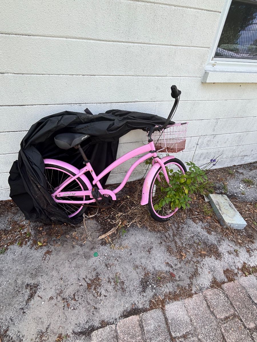 Huffy Cranbrook Pink Cruiser Bicycle with Front Basket