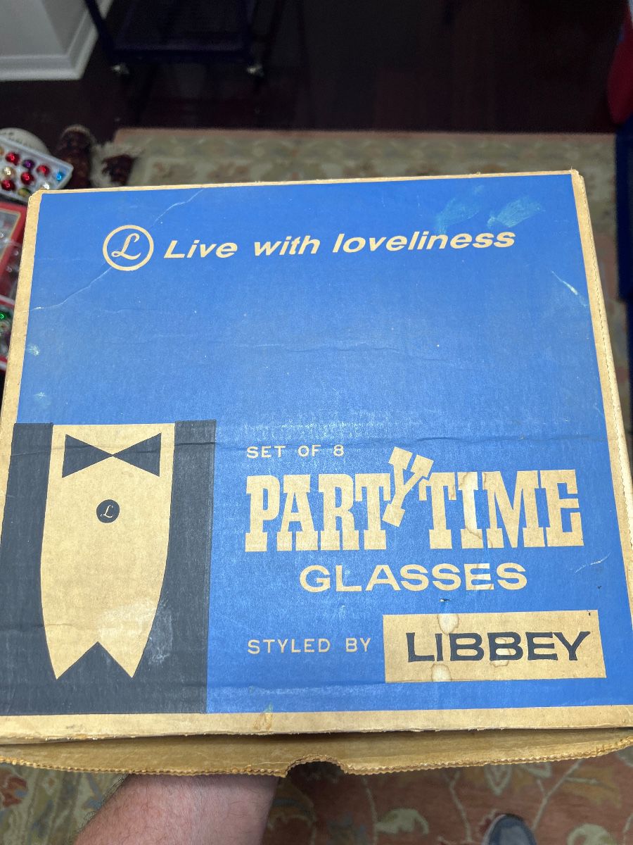 Libbey Party Time Glasses Set of 8